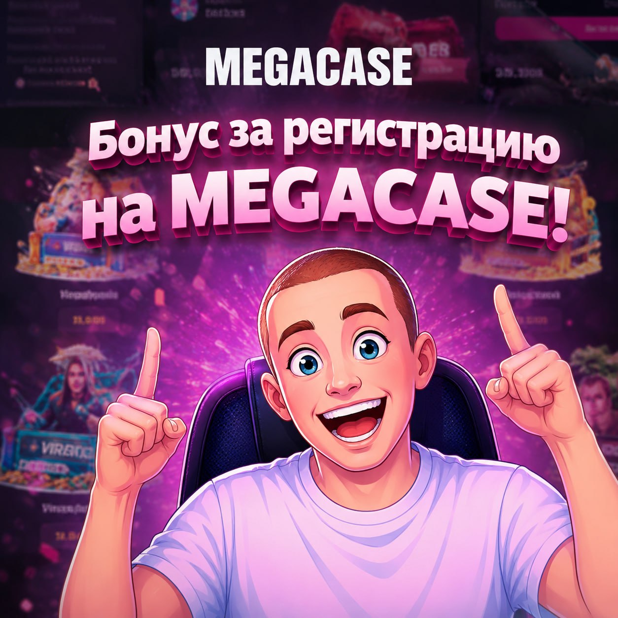 Зарегистрируйся на MEGACASE!